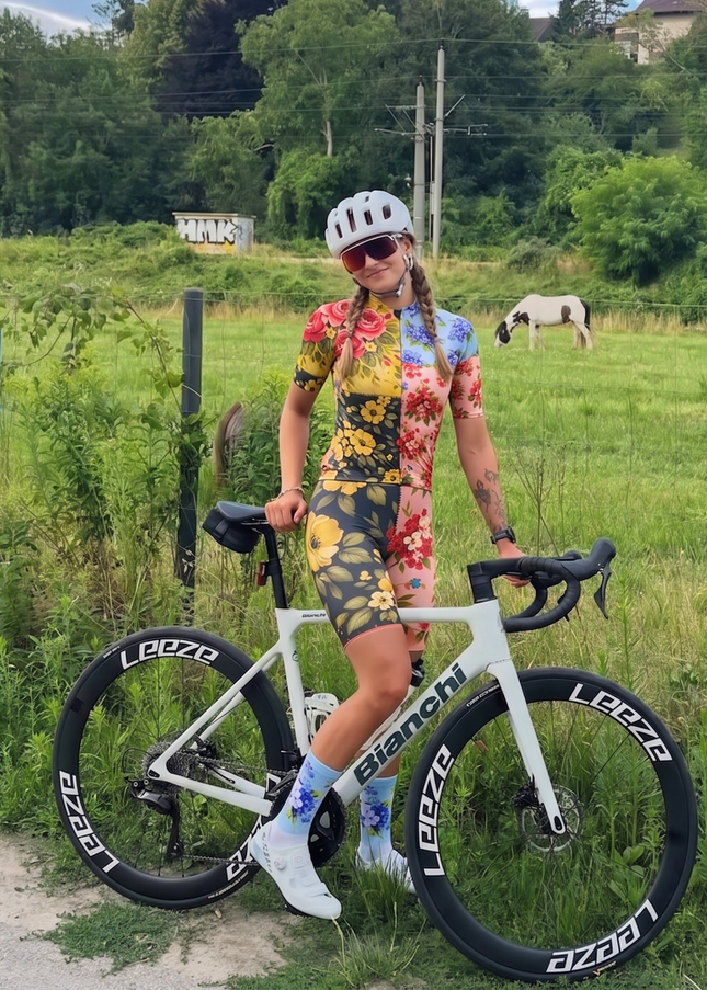 ROCKBROS Women's Heirloom Patchwork Artistic Pro Jersey