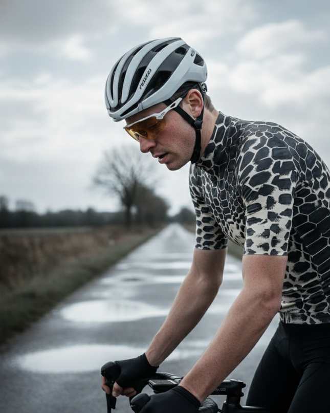 RockBros Men's "Wild Shadow" Python Pattern Performance Cycling Jersey