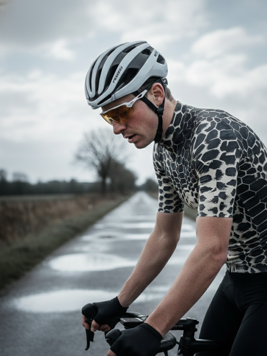 RockBros Men's "Wild Shadow" Python Pattern Performance Cycling Jersey