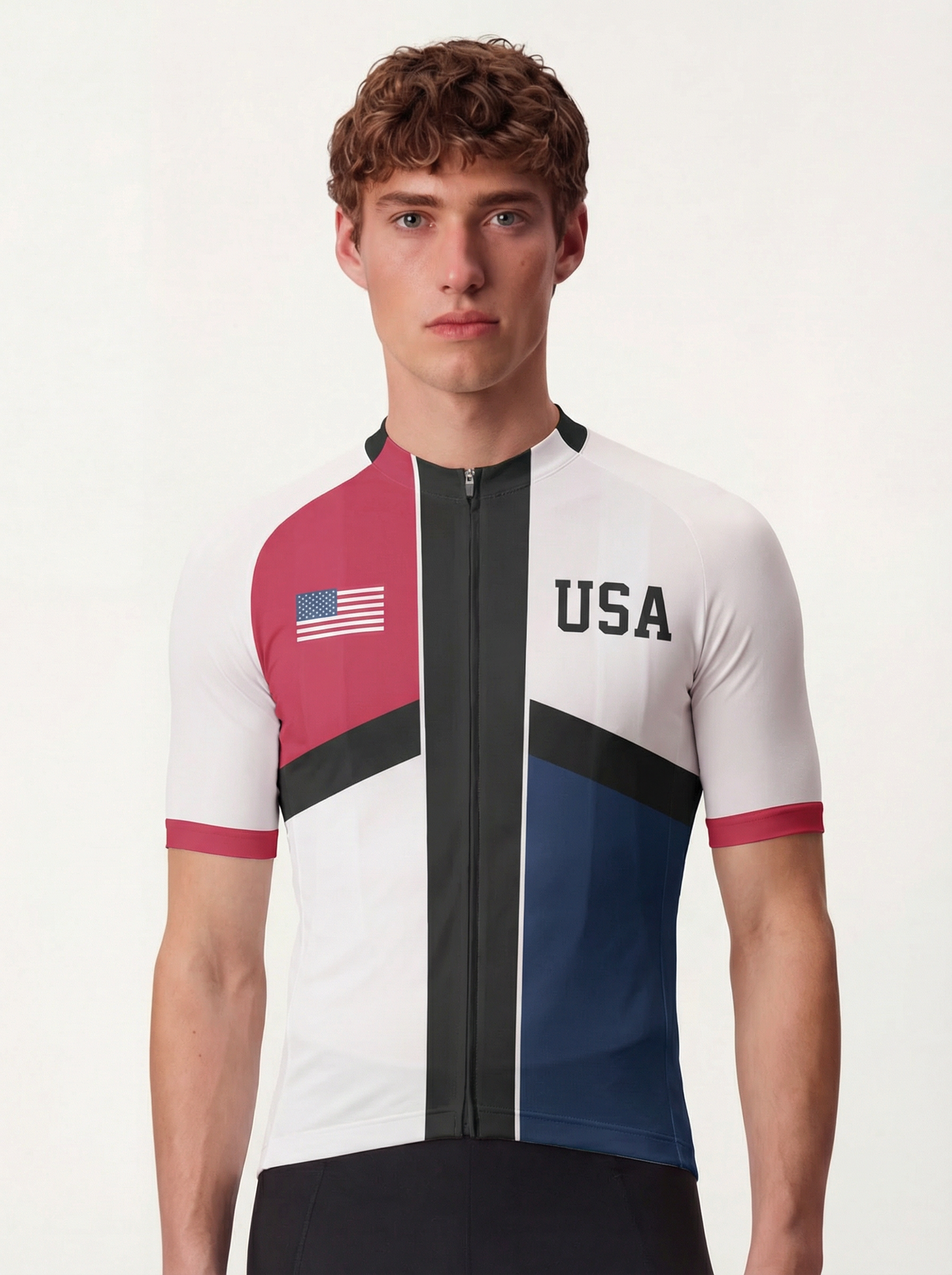 RockBros Men's Retro Graphic Modern Patriot 250 Cycling Jersey