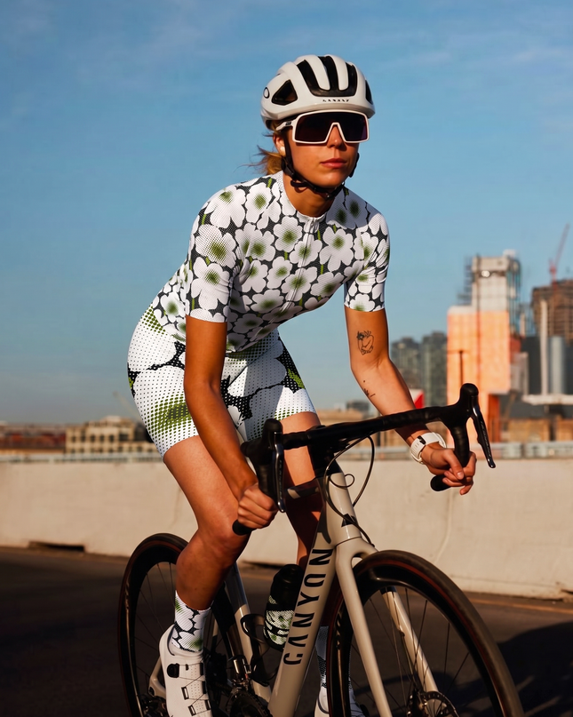 ROCKBROS Women's Heritage Gingham Flora Pro Long-Sleeve Set