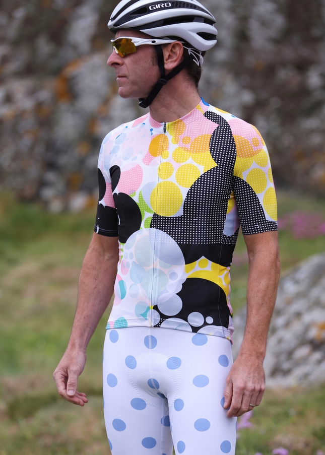 ROCKBROS Men's Surreal Bubble Collage Pro Aero Jersey