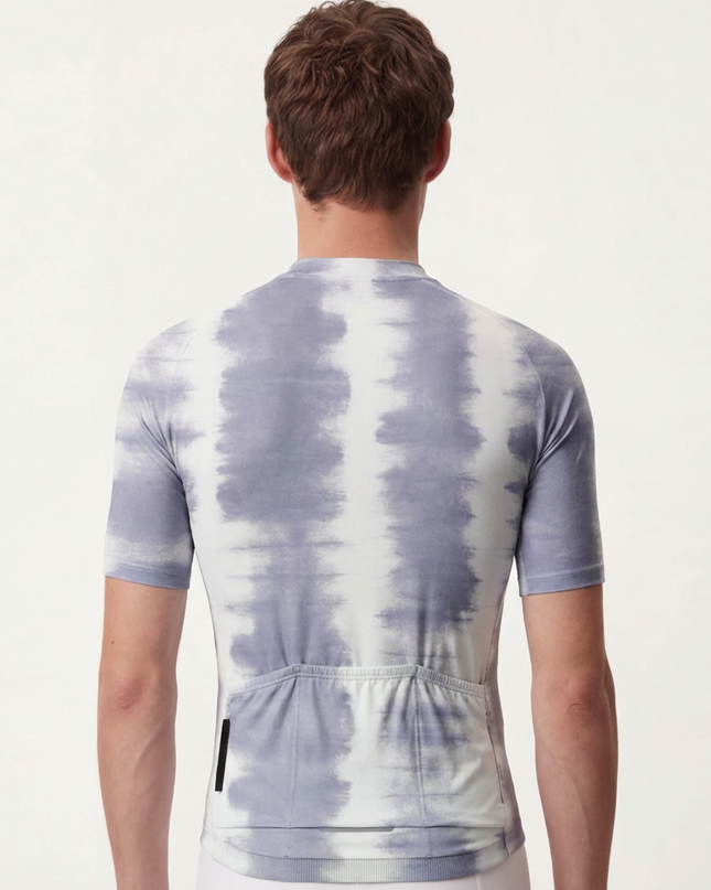 RockBros Men's "Ink Rhythm" Horizontal Tie-Dye Performance Cycling Jersey