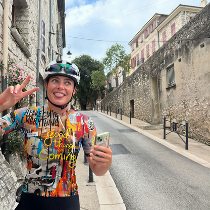 RockBros Women's "Studio Splatter" Action Painting Pro Aero Jersey