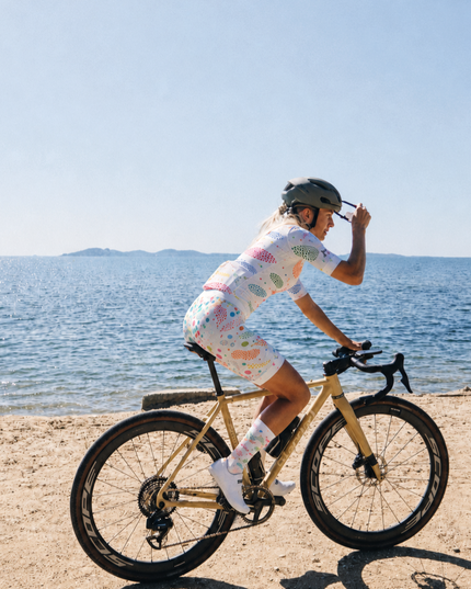 ROCKBROS Women's Ocean Sediment Stippled Pro Cycle Shorts