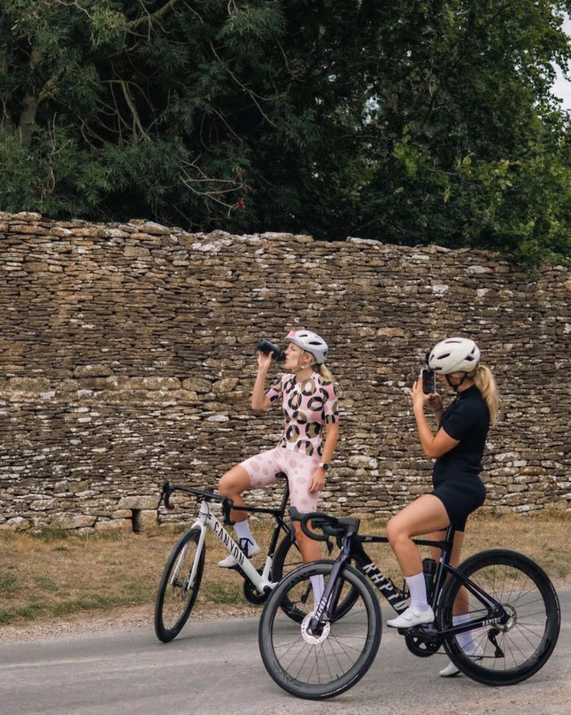 ROCKBROS Women's Pink Panthera Artistic Leopard Pro Jersey