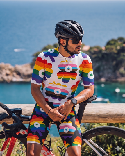 ROCKBROS Men's Vivid Chroma Flora Cycling Shorts