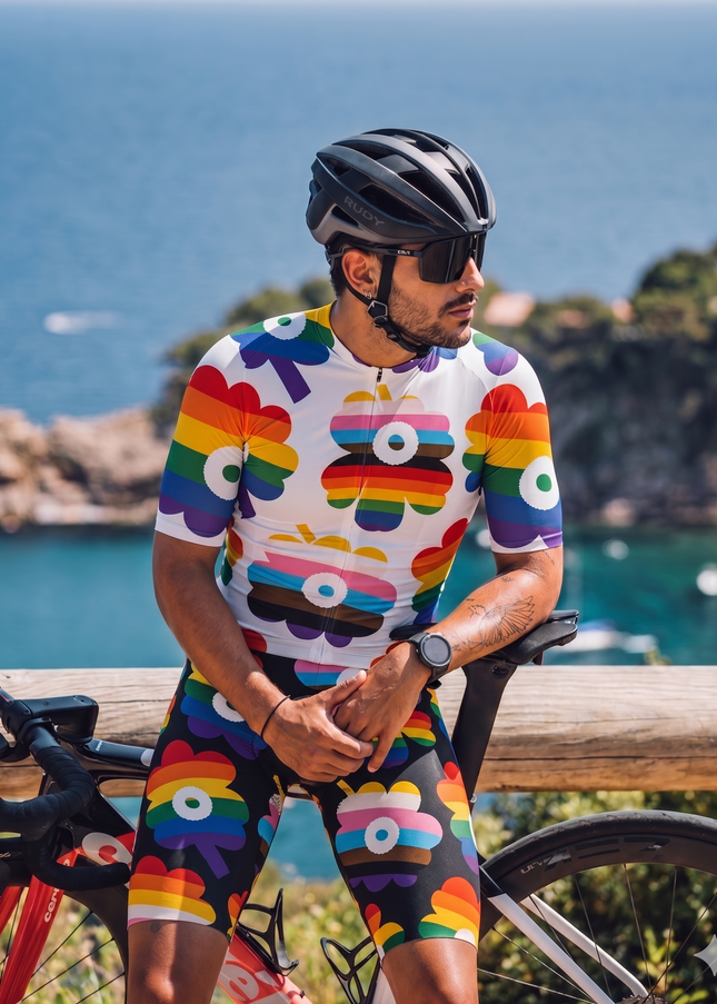 ROCKBROS Men's Vivid Chroma Flora Pro Aero Cycling Jersey