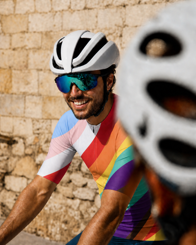 ROCKBROS Men's Dynamic Chroma Stripe Cycling Bibs