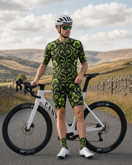 ROCKBROS Men's Graphic Ornamental Print Cycling Shorts