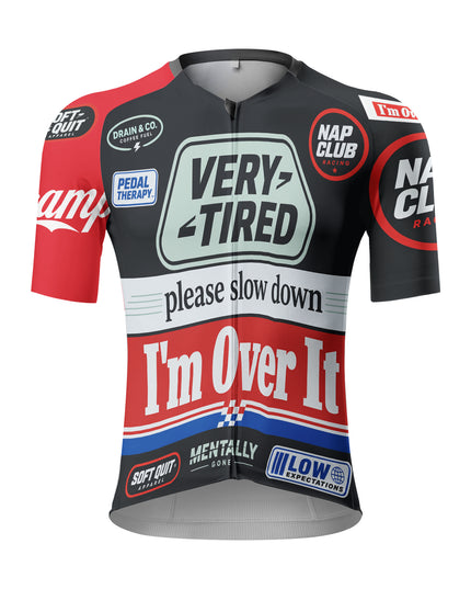 ROCKBROS Men's "Very Tired" Retro Graphic Cycling Jersey
