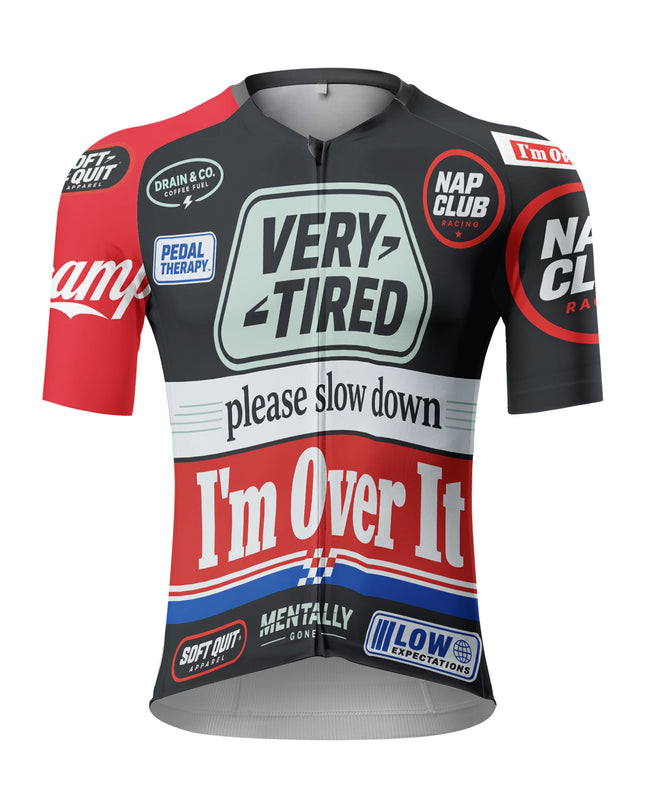 ROCKBROS Men's "Very Tired" Retro Graphic Cycling Jersey