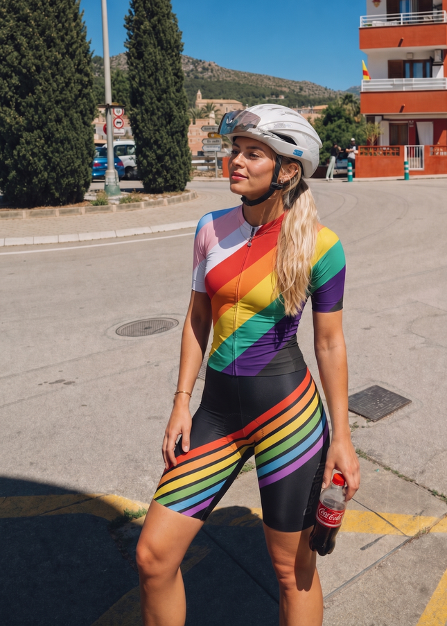 ROCKBROS Women's Radiant Velocity Stripe Pro Aero Jersey