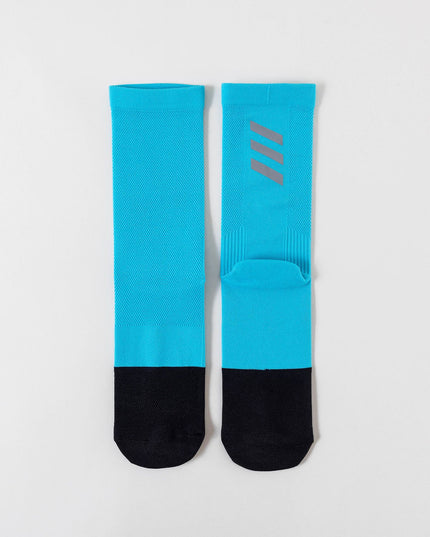 One Size Reflective Striped Cycling Socks