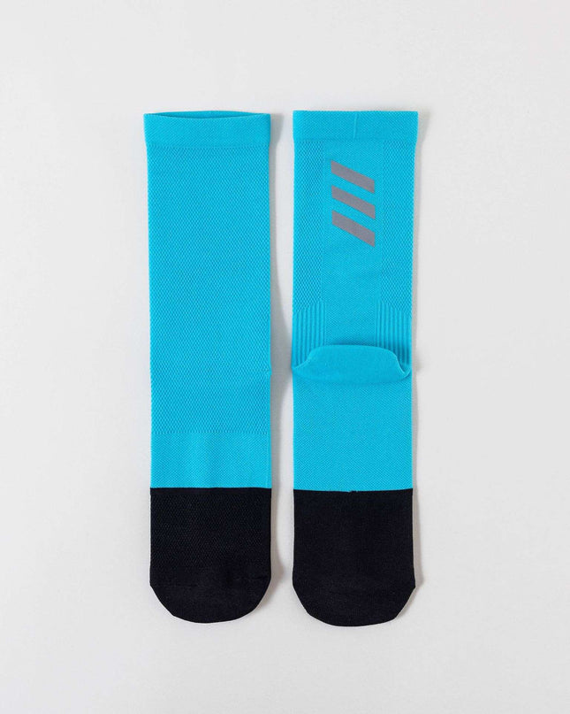 One Size Reflective Striped Cycling Socks