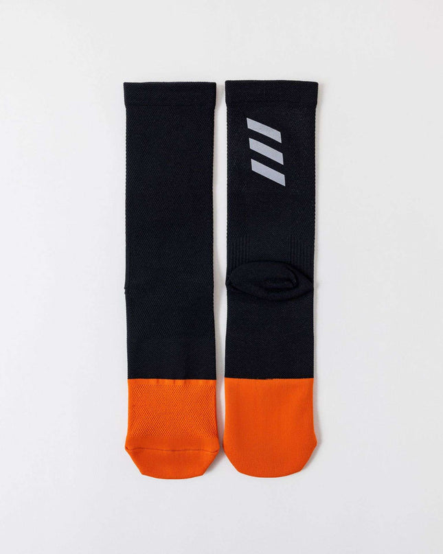 One Size Reflective Striped Cycling Socks