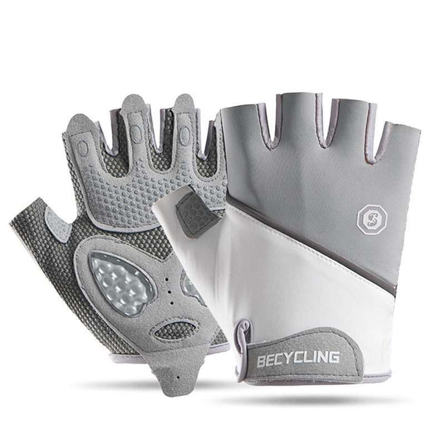 Shock-Absorbing Gel Padded Half-Finger Cycling Gloves