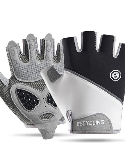 Shock-Absorbing Gel Padded Half-Finger Cycling Gloves