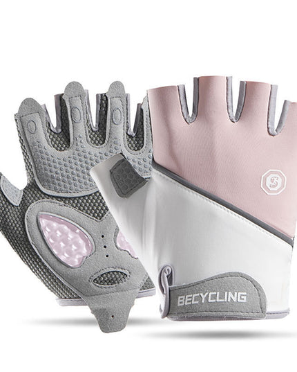 Shock-Absorbing Gel Padded Half-Finger Cycling Gloves