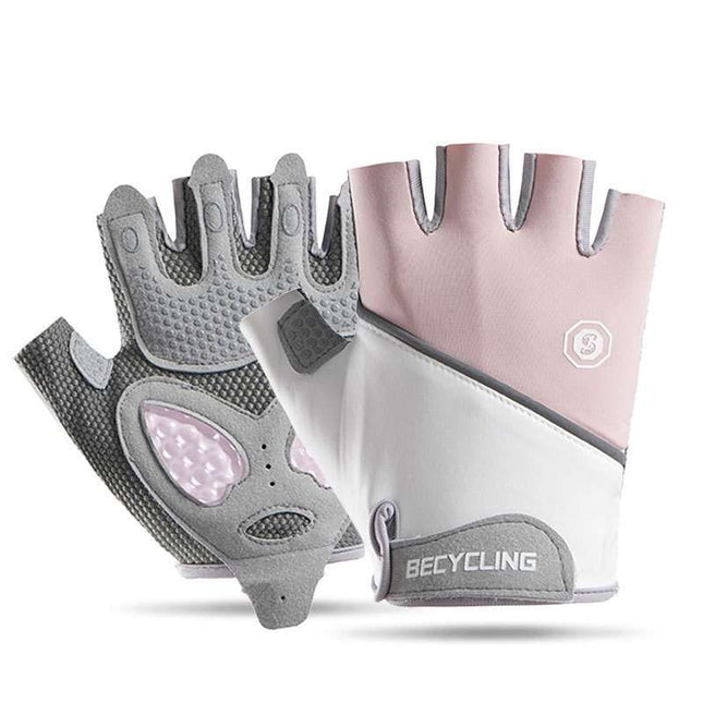Shock-Absorbing Gel Padded Half-Finger Cycling Gloves