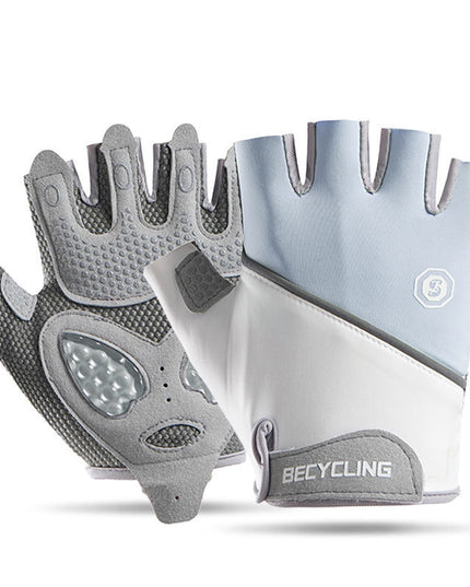 Shock-Absorbing Gel Padded Half-Finger Cycling Gloves