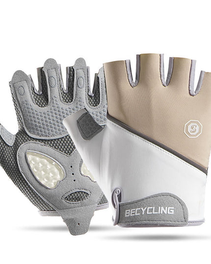 Shock-Absorbing Gel Padded Half-Finger Cycling Gloves