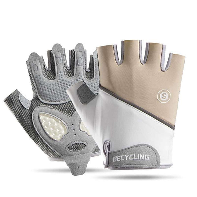 Shock-Absorbing Gel Padded Half-Finger Cycling Gloves