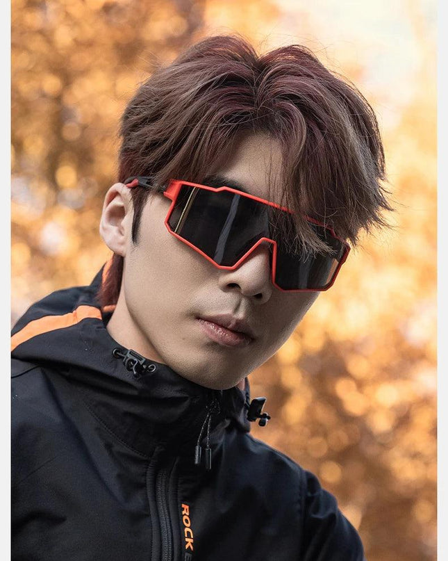 ROCKBROS Polarized Photochromic Glasses Cycling Sunglasses Outdoor Sports UV400 MTB Road Women Men Bicycle Goggles Adjustable