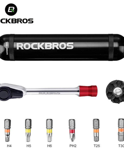 ROCKBROS Cycling Multifunctional Bike Bicycle Repair Tool Kits Torque Wrench Bike Screwdriver MTB Road Bike Tool Sets Equipment