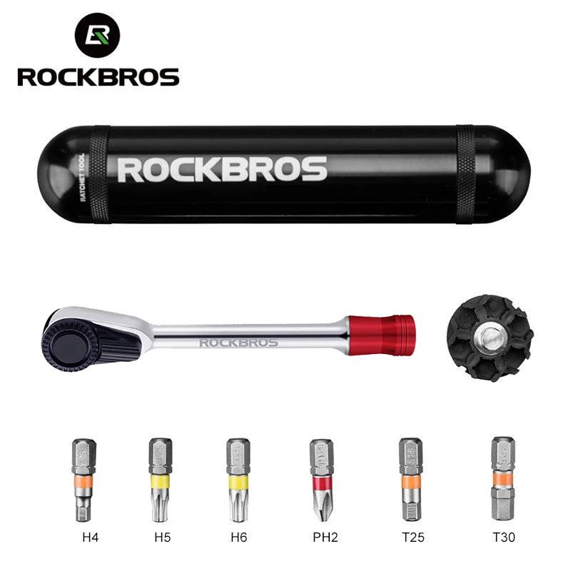 ROCKBROS Cycling Multifunctional Bike Bicycle Repair Tool Kits Torque Wrench Bike Screwdriver MTB Road Bike Tool Sets Equipment