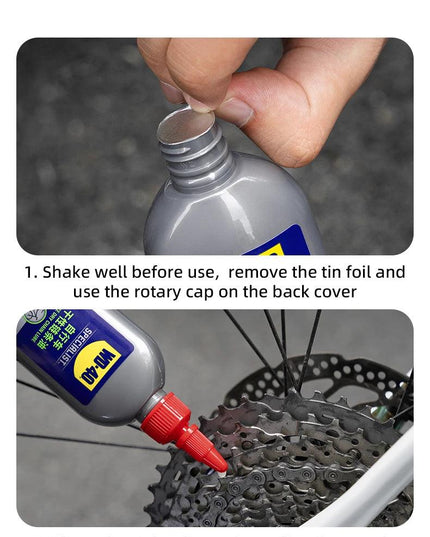 ROCKBROS WD40 120ML Chain Lubricant Dry Lube Chain Oil Long-Lasting Bike Chain Oil Anti-Rust Protection Co-branded Chain Oil