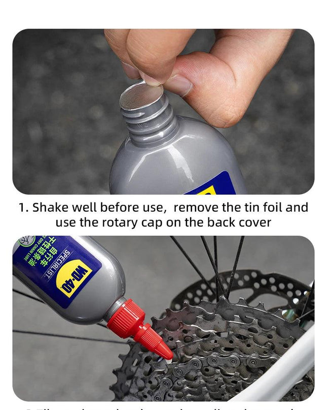 ROCKBROS WD40 120ML Chain Lubricant Dry Lube Chain Oil Long-Lasting Bike Chain Oil Anti-Rust Protection Co-branded Chain Oil