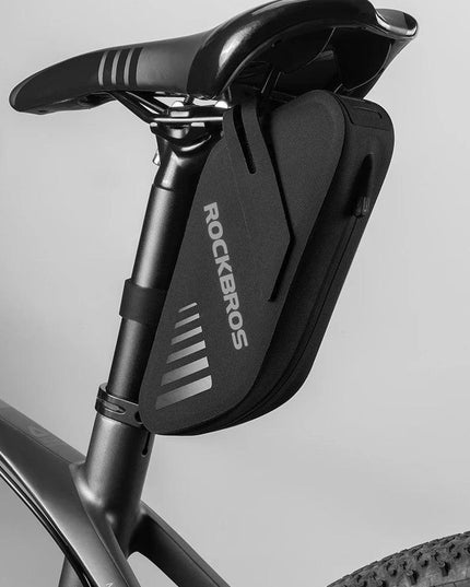 ROCKBROS Bicycle Saddle Bag 0.6L Capacity Waterproof Bike Rear Tail Bag Can Hang Taillights MTB Road Bike Bag Bike Accessories