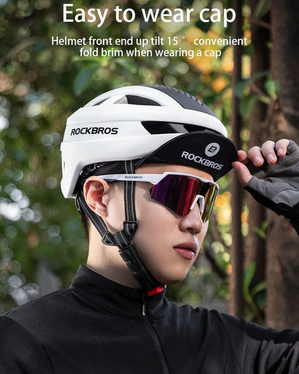 ROCKBROS Magnetic Suction Shell Helmets Safe Breathable Cycling Rock Climbing Skateboarding Roller Skating Men Women Bike Helmet