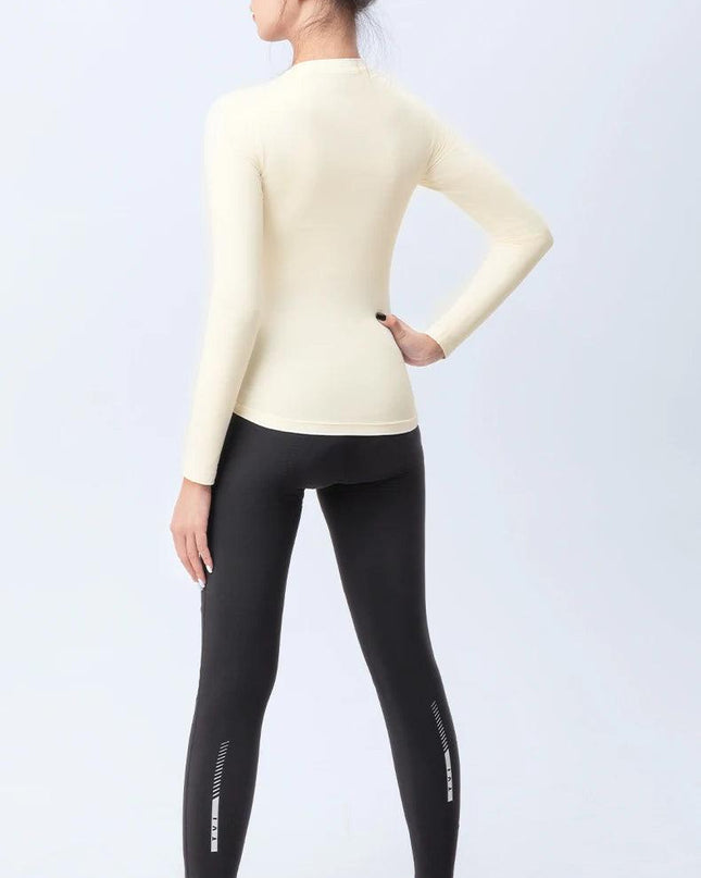 ROCKBROS TVI Series Thermal Underwear Lightweight Fleece Long Sleeve Innerwear Autumn Winter Women Tight Underwear Cycling Wear
