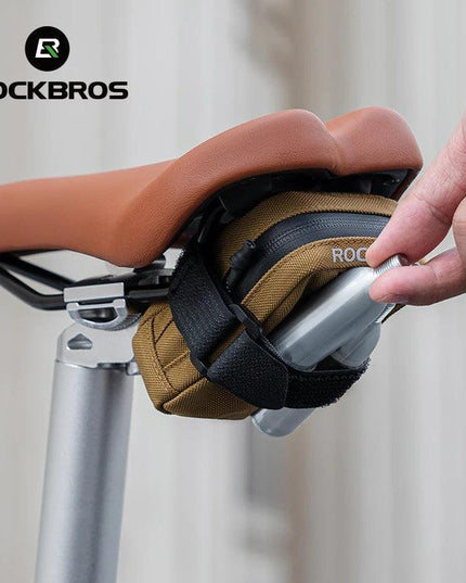 ROCKBROS Mini Bicycle Saddle Bag Lightweight Small 0.35L Bike Bag Portable Multi function Hand Bags Cycling Bag Bike Accessories
