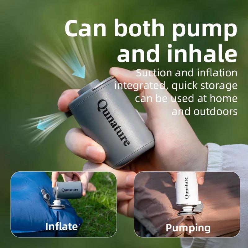 Qunature Electronic Wireless Inflator Pump Air Compressor Portable Outdoor Camping Tools Inflation Pump Cushions Sleeping Mat