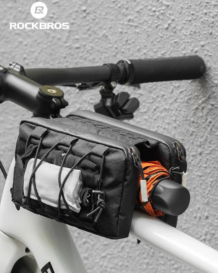 ROCKBROS Bike Bag Top Tube Bag Floating Installation Method Cycling Saddlebags Bicycle Pannier Bag Large Capacity Equipment
