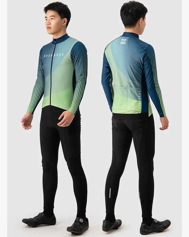 ROCKBROS Autumn Winter Cycling Jacket Fleece Bicycle Clothing for Men Women MTB Road Professional Training Jersey Warm Jacket