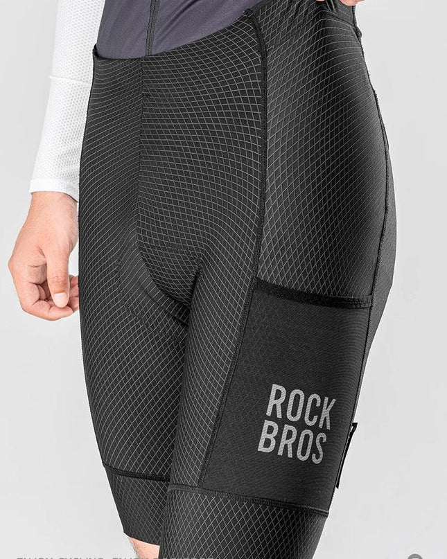ROCKBROS Cycling Shorts Breathable Bicycle Clothing Sports Racing Tights Reflective With Pockets Quick Dry Bike Half Pants