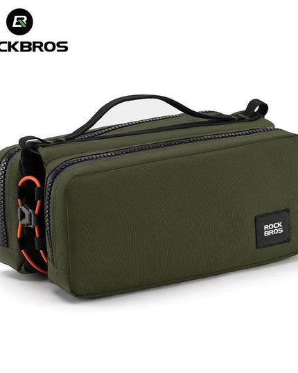 ROCKBROS Bicycle Top Tube Bag 2L Capacity Scratch-Resistant Road Mountain Bike Frame Bag Cycling Tools Bag Stable Elastic Band