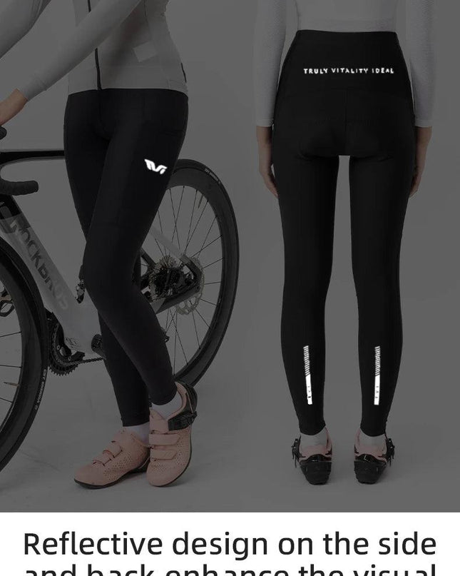 ROCKBROS TVI Series Women's Cycling Pants Riding Mountain Bike Trousers Windproof Breathable Bicycle Padded Tights Asain Size
