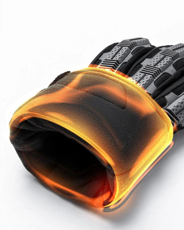 ROCKBROS Tactical Gloves SBR Thickened Pad Cycling Gloves Shockproof Breathable GEL Bike Gloves Winter Warmer Full Finger Sport