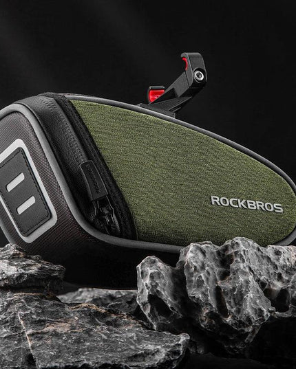 ROCKBROS Bicycle Saddle Bag Portable Waterproof Cycling Seat Tail Pouch Ciclismo Seatpost Backpack Storage Rear Bag Pannier