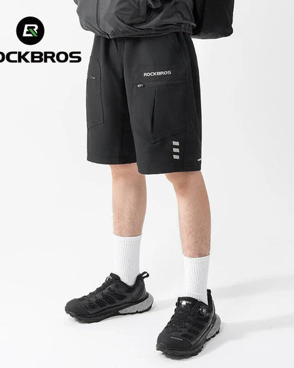 ROCKBROS Running Shorts Unisex Casual Shorts Fashion With Separable Underwear Shorts  Lightweight Outdoor Fishing Short Pants