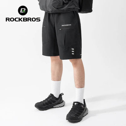 ROCKBROS Running Shorts Unisex Casual Shorts Fashion With Separable Underwear Shorts  Lightweight Outdoor Fishing Short Pants