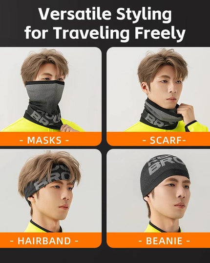 ROCKBROS Bike Mask Winter Skiing Running Headgear Balaclava Breathable Warm Scarf Windproof Outdoor 360° Protection Thermal Mask