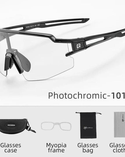 ROCKBROS Bicycle Glasses UV400 Cycling Glasses Bike Fishing Sunglasses Hiking Riding Polarized/Photochromic Eyewear Sport Goggle
