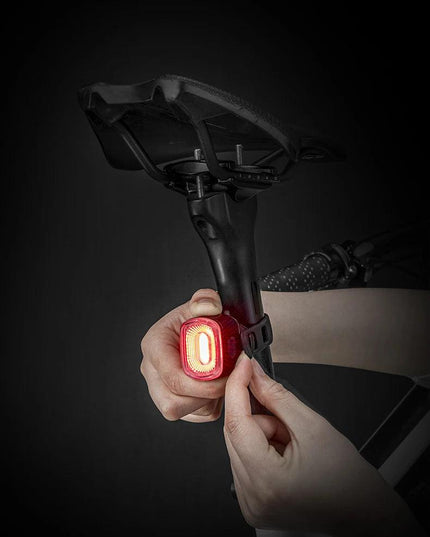 ROCKBROS Bicycle Rear Light Smart Auto Brake Sensing USB Bike Light IPX6 LED Taillight MTB Road Rechargeable Cycling Accessories