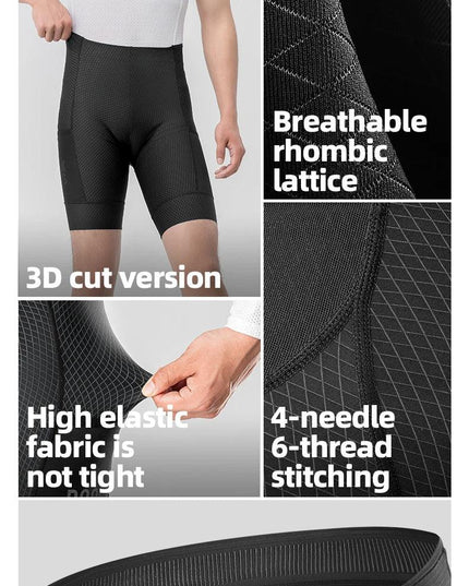 ROCKBROS Cycling Shorts Breathable Bicycle Clothing Sports Racing Tights Reflective With Pockets Quick Dry Bike Half Pants